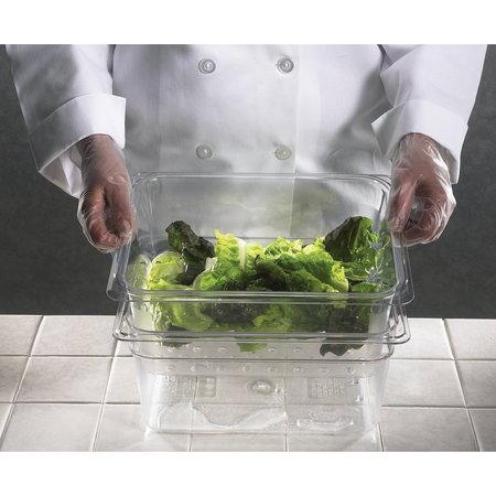 CAMBRO Cambro - Camwear Colander, 10-7/16" x12-3/4"x5", Clear Polycarb, Fits 1/2 Size Food Pans 25CLRCW135